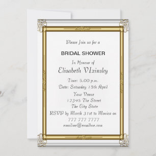 Pink Damask Bridal Shower Invitation