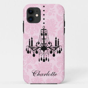 Pink Damask Chandelier iPhone 5Case-Mate iPhone 11 Case
