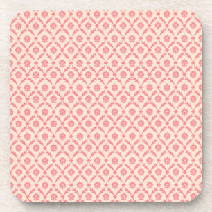 Pink Damask Coaster