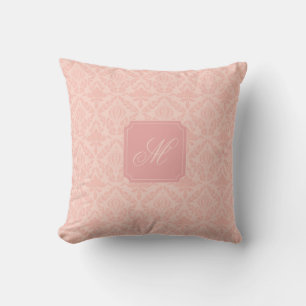 Pink Damask Elegant Floral Cushion