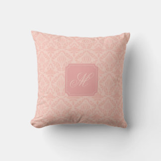 Pink Damask Elegant Floral Cushion