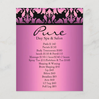 Pink Damask Flyer