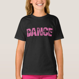 Pink DANCE with Ballerina Cutouts T-Shirt