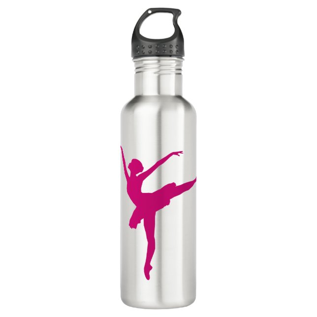 pink dancer 710 ml water bottle (Front)