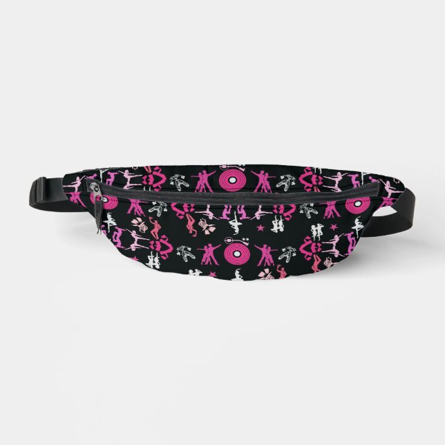 Pink Dancer Patterned Home Decor Bum Bags (Front)