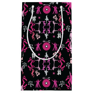 Pink Dancer Patterned Home Decor Small Gift Bag