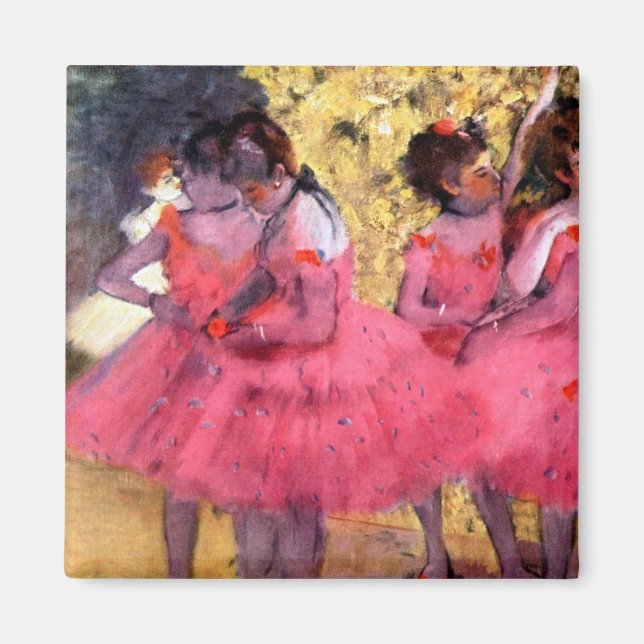 Pink Dancers, Edgar Degas Magnet (Front)