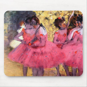 Pink Dancers, Edgar Degas Mouse Mat