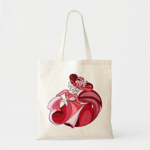 Pink Dancing Girl Tote Bag