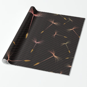 Pink Dandelion Wrapping Paper
