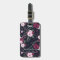 Pink & Dark Blue Rose Pattern Custom Name Address