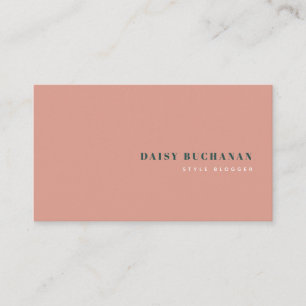 Pink & Dark Green Stylish Fashion Business Card