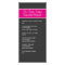 Pink & Dark Grey Dessert menu Rack Cards