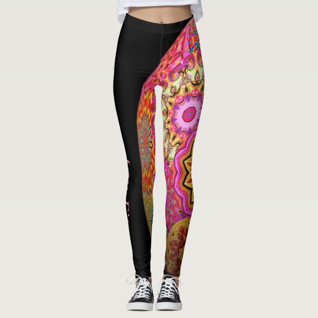 Pink Dazzle Leggings (Front)