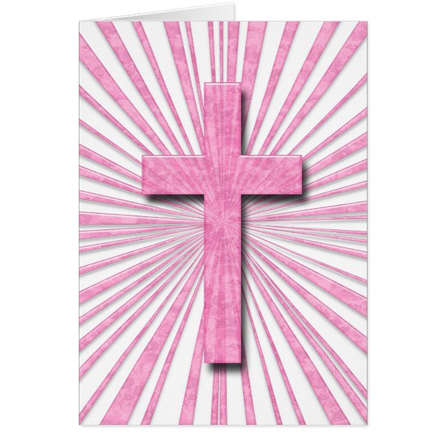 PINK DECORATIVE CROSS (Front)