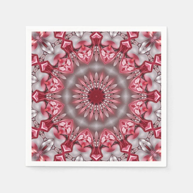 Pink Decorative Holiday Napkin (Front)