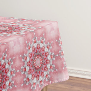 Pink Decorative Holiday Tablecloth