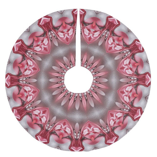 Pink Decorative Tree Skirt (Front)