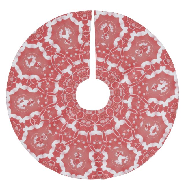 Pink Decorative Tree Skirt (Front)