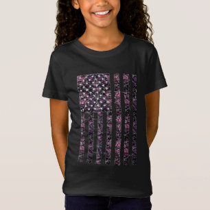 Pink Deer Hunting Camo Camouflage American USA US T-Shirt