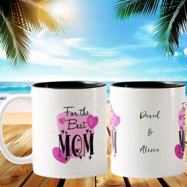 Pink Delicate Mother's Day Mug for the Best Mom (Creator Uploaded)