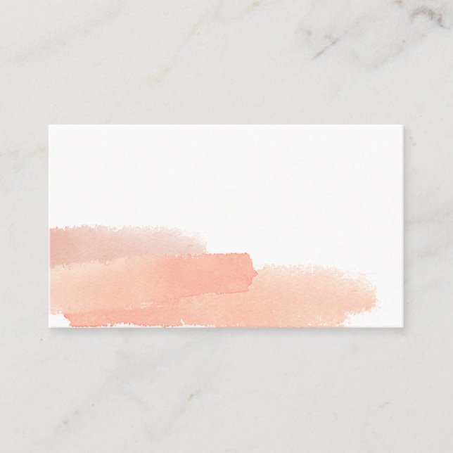 Pink delicate watercolor simple Wedding Table  Pla Place Card (Front)