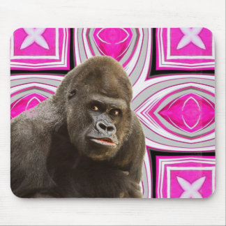 Pink Delight Gorilla Mouse Mat