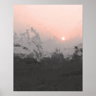 Pink Desert Sunset Photography print