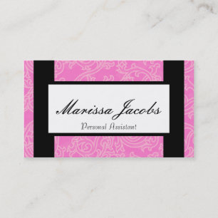 Pink Details Personal Assistant Business Card