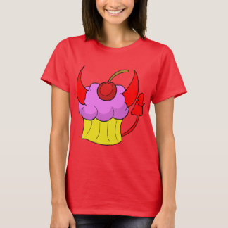 Pink Devil Cupcake T-Shirt