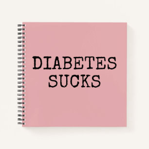 Pink diabetes notebook