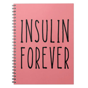 Pink diabetes notebook