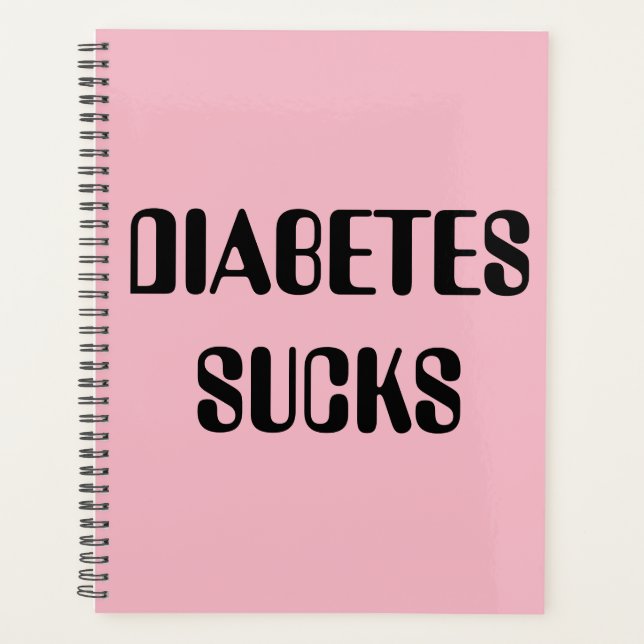 Pink diabetes planner (Front)