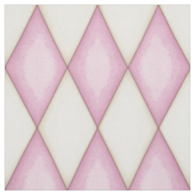 Pink Diamond Check Mediaeval Fairytale Princess Fabric (Swatch)