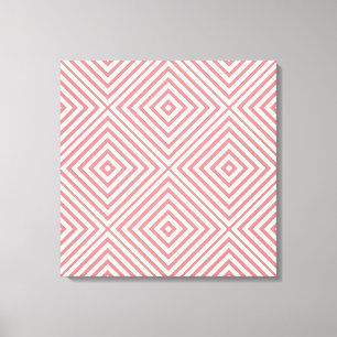 Pink Diamond Chevron @ Emporiomoffa Canvas Print
