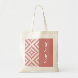Pink Diamond Chevron w/ name @ Emporiomoffa Tote Bag