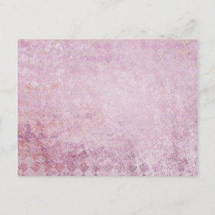 Pink Diamond Collage Background Postcard