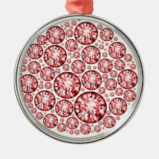 Pink Diamond Crusted Solitaires Metal Tree Decoration