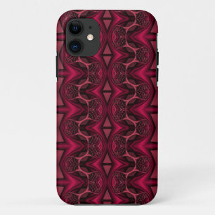 Pink Diamond eyes fractal art Custom iPhone case