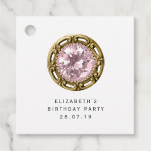 Pink Diamond Favour Tags