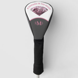 Pink Diamond in the Rough Personalised Golf Head Cover