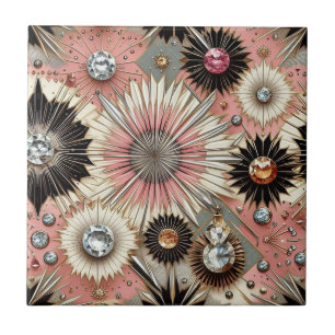 Pink Diamond Mid Century Modern  Tile