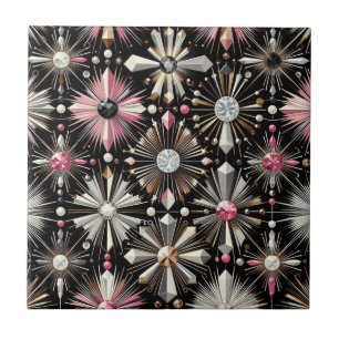Pink Diamond Mid Century Modern Tile