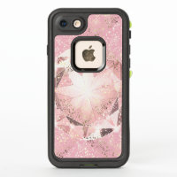 Pink Diamond on Light Pastel with Gold Sparkle