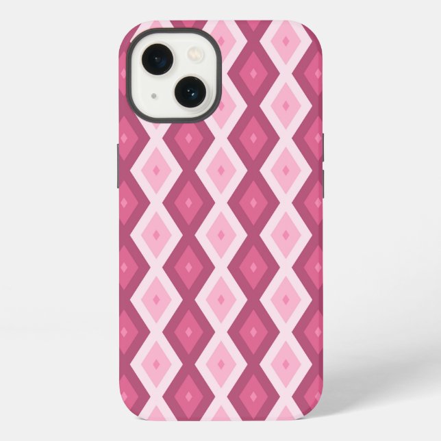 Pink diamond pattern Case-Mate iPhone case (Back)