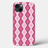 Pink diamond pattern Case-Mate iPhone case