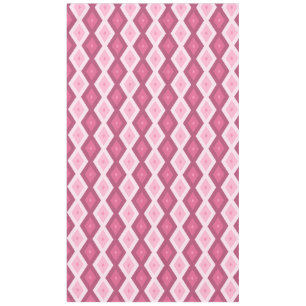Pink diamond pattern tablecloth