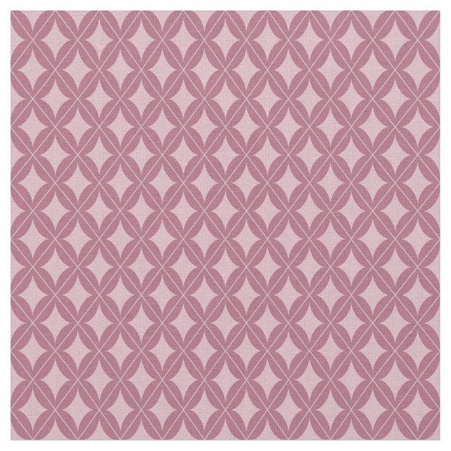 Pink Diamond shaped design Fabric (Close Up)
