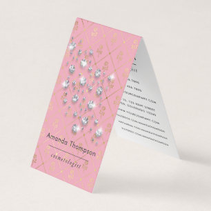 Pink Diamond Sparkle Glitter Business Card