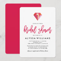 Pink Diamond | Watercolor Gem Bridal Shower